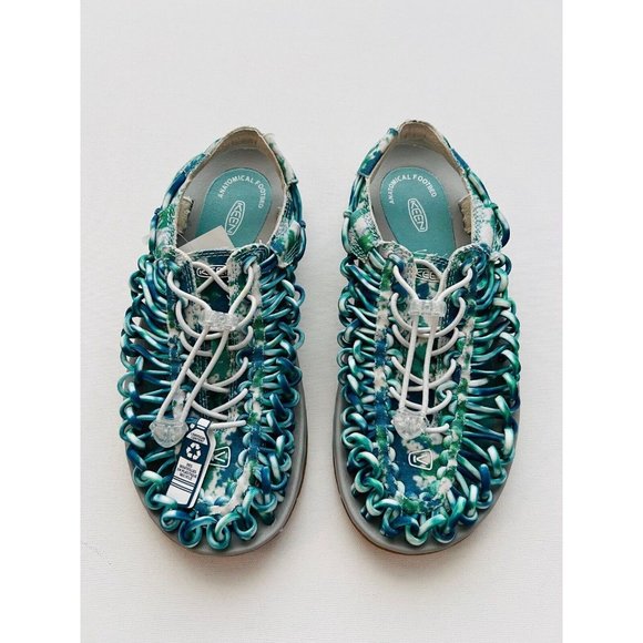 Keen Uneek Canvas Two Cord Sandals Green - Picture 2 of 4